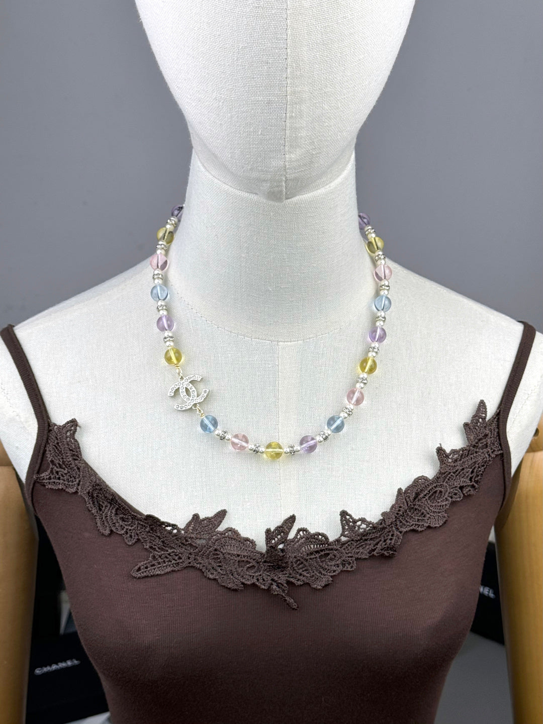 [Glow Muse]26C New Spring Collection Colorful Transparent Resin Necklace