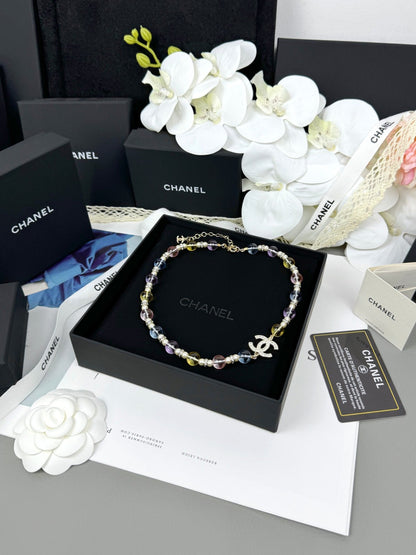 [Glow Muse]26C New Spring Collection Colorful Transparent Resin Necklace