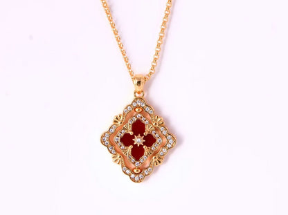 [⭐Glow Muse] B.C.L ENAMEL ROTATING SINGLE-DIAMOND NECKLACE（Various colors）
