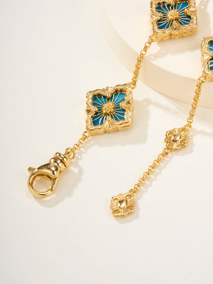 [⭐Glow Muse]B.C.L ENAMELED Five-Flower Bracelet（Various Colors)