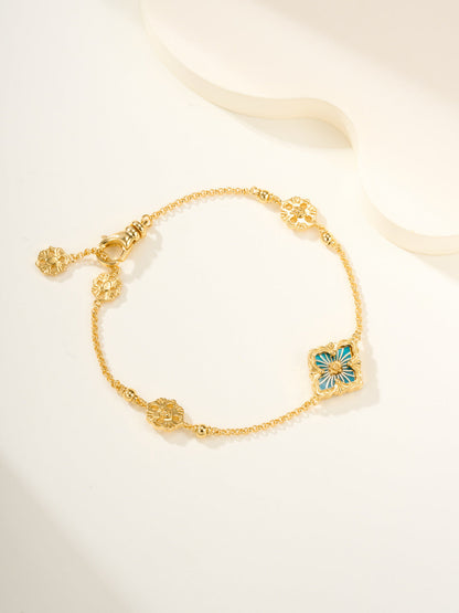 [⭐Glow Muse]B.C.L ENAMELED One-Flower Bracelet（Various Colors)