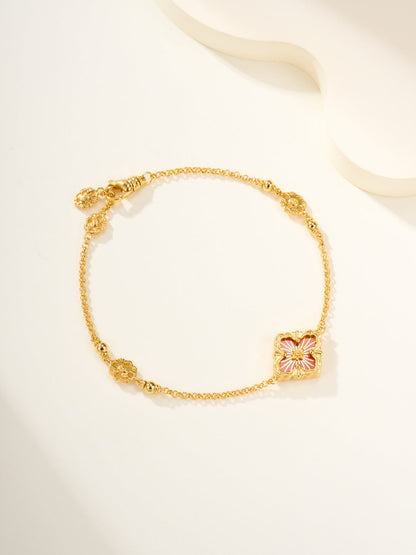 [⭐Glow Muse]B.C.L ENAMELED One-Flower Bracelet（Various Colors)