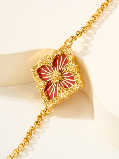 [⭐Glow Muse]B.C.L ENAMELED One-Flower Bracelet（Various Colors)