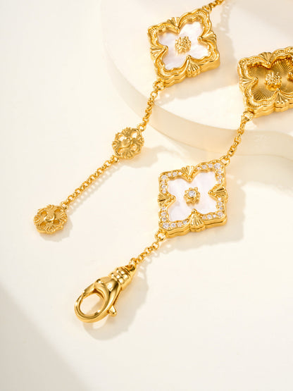 [⭐Glow Muse]B.C.L ENAMELED Five-Flower Bracelet（Various Colors) BIG SIZE