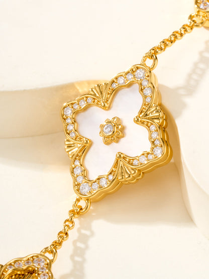[⭐Glow Muse]B.C.L ENAMELED Five-Flower Bracelet（Various Colors) BIG SIZE