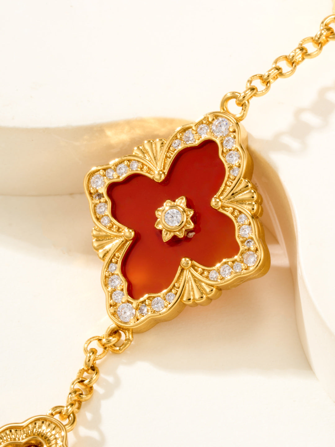 [⭐Glow Muse]B.C.L ENAMELED Five-Flower Bracelet（Various Colors) BIG SIZE