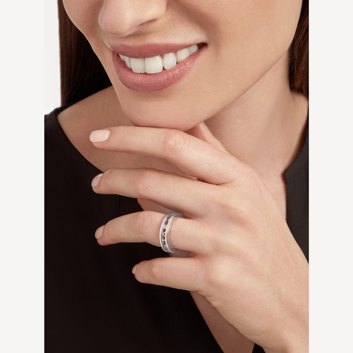 [Glow Muse]ZERO 1 ONE-BAND WITH OPENWORK LOGO SPIRAL RING