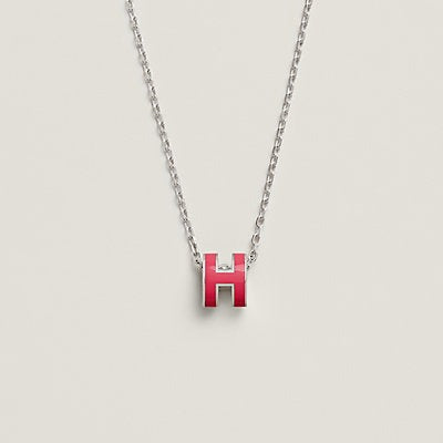 [Glow Muse]H NECKLACE PINK