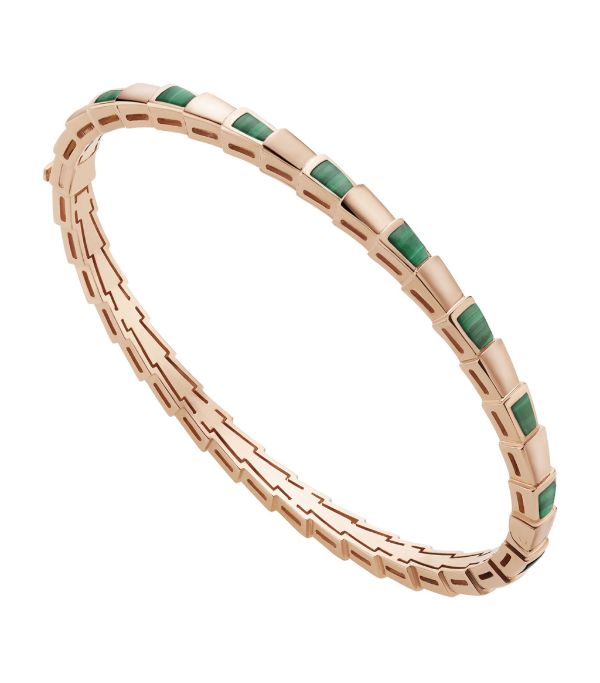 [Glow Muse]SERPENTI BRACELET PINK GOLD MALACHITE
