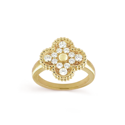 [Glow Muse]CLOVER DIAMOND RING