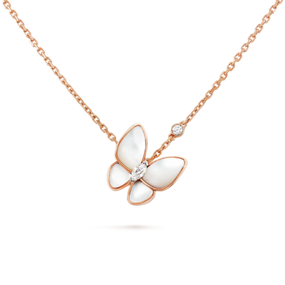[Glow Muse]BUTTERFLY MOP DIAMOND NECKLACE