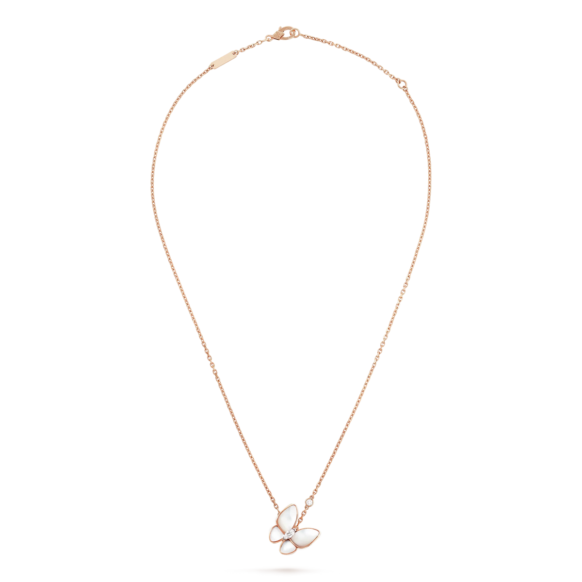 [Glow Muse]BUTTERFLY MOP DIAMOND NECKLACE