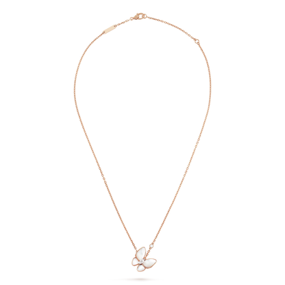 [Glow Muse]BUTTERFLY MOP DIAMOND NECKLACE