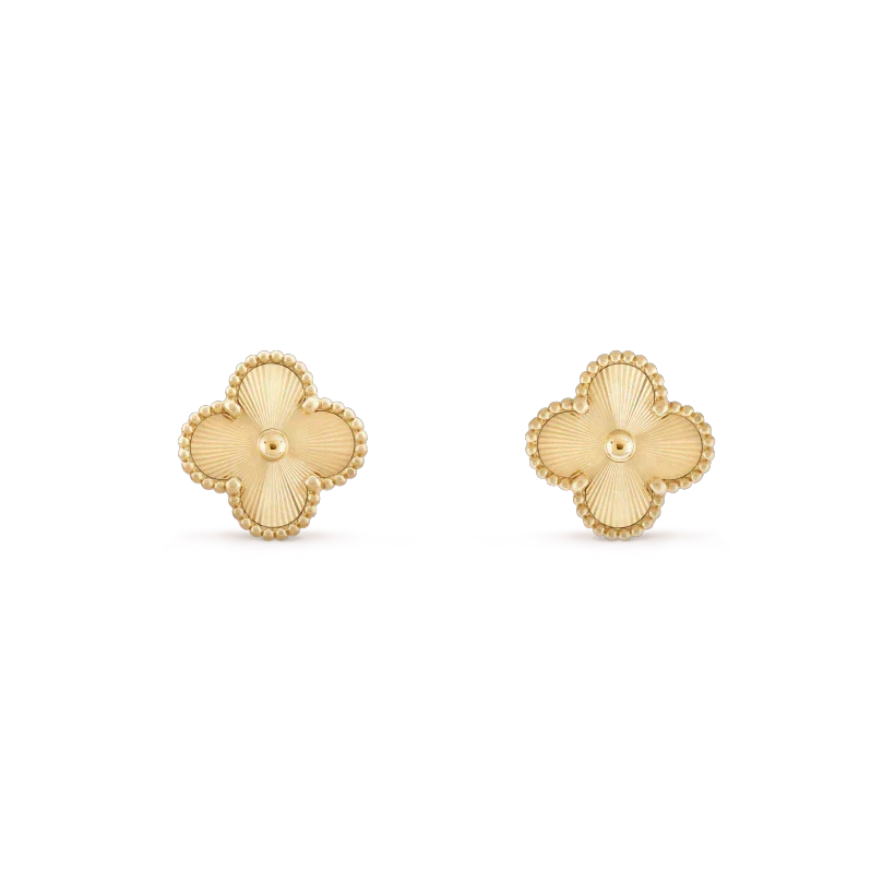 [Glow Muse]CLOVER MINI 9.5MM LASER EARRINGS