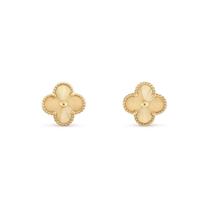 [Glow Muse]CLOVER MINI 9.5MM LASER EARRINGS