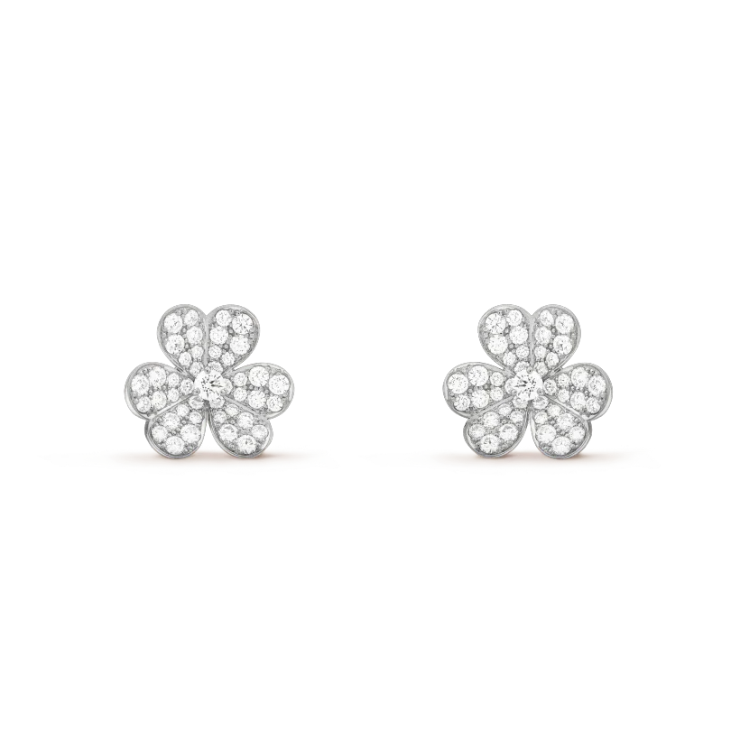[Glow Muse]CLOVER COMOS DIAMOND EARRINGS SILVER