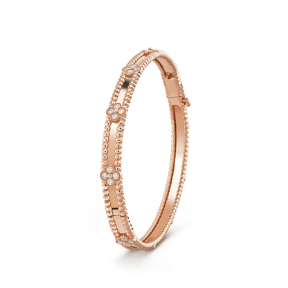 [Glow Muse]CLOVER BRACELET 4MM DIAMONDS