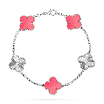 [⭐Glow Muse] CLOVER 5 MOTIFS  PINK MOP BRACELET COLLECTION