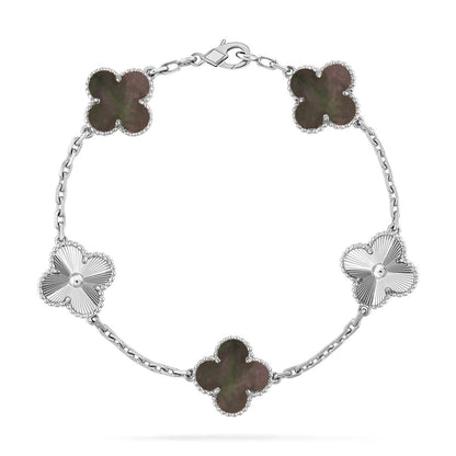 [⭐Glow Muse] CLOVER 5 MOTIF GRAY MOP BRACELET COLLECTION