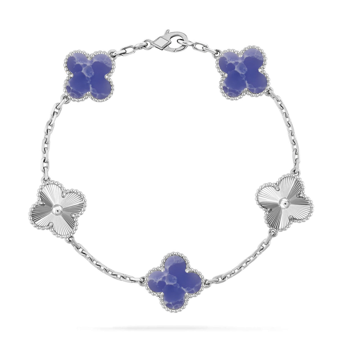 [⭐Glow Muse]CLOVER 5 MOTIF BLUE VEINS BRACELET COLLECTION