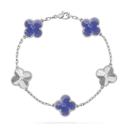 [⭐Glow Muse]CLOVER 5 MOTIF BLUE VEINS BRACELET COLLECTION