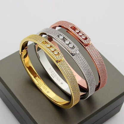 [Glow Muse]Move Noa Full Pavé Diamond Bangle Bracelet