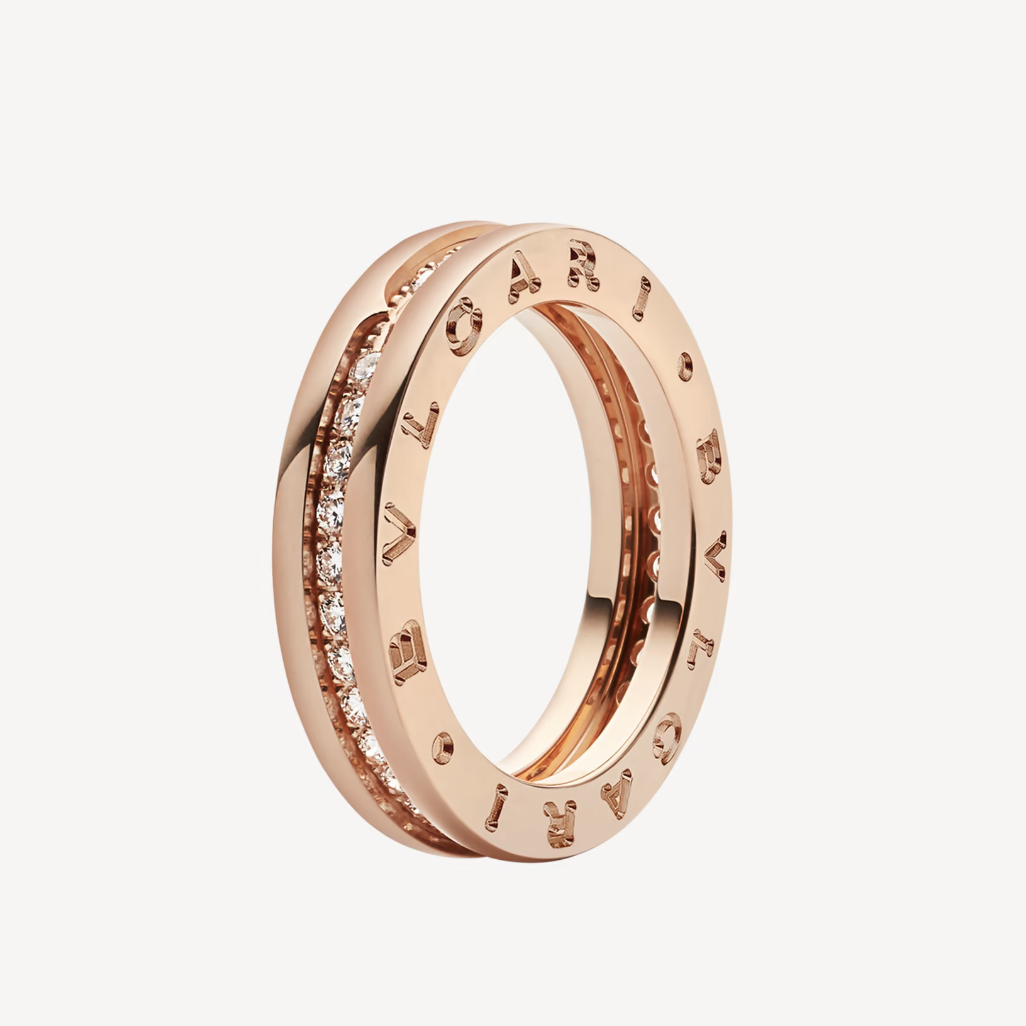 [Glow Muse]ZERO 1 ONE-BAND PAVED DIAMONDS ON THE SPIRAL RING