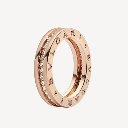 [Glow Muse]ZERO 1 ONE-BAND PAVED DIAMONDS ON THE SPIRAL RING