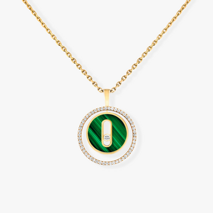 [Glow Muse]Demo MOVE 1 DIAMOND MALACHITE GOLD DIAMOND NECKLACE