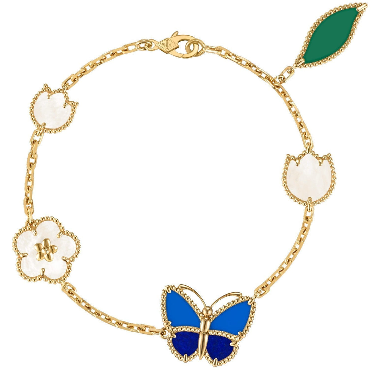 [Glow Muse]LUCKY SPRING BUTTERFLY 5 MOTIF BRACELET