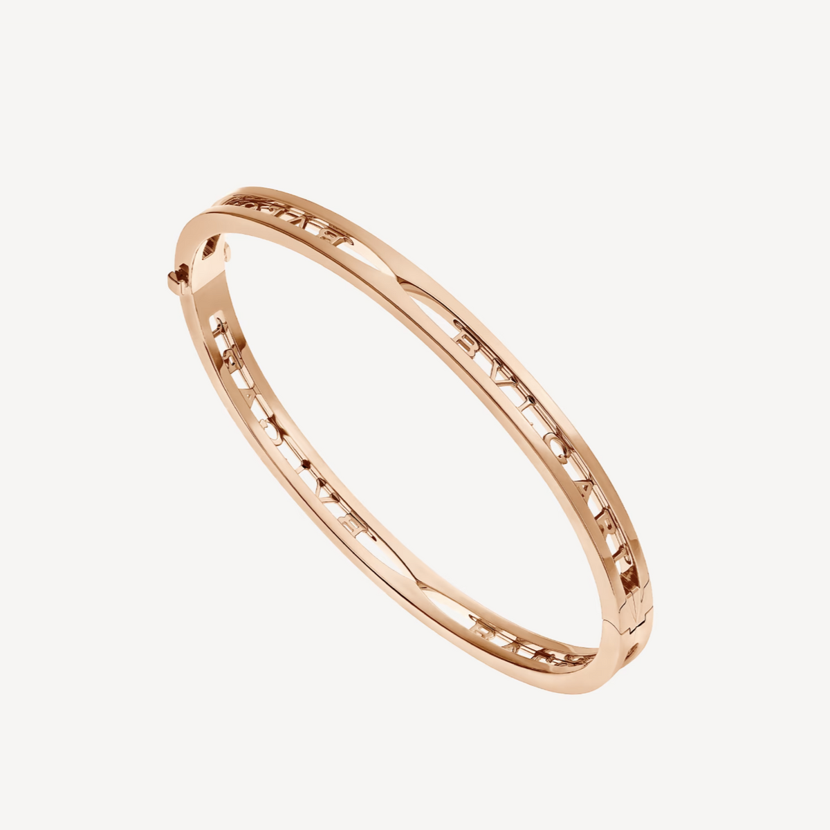 [Glow Muse]ZERO 1 SPIRAL LOGO PINK GOLD BRACELET