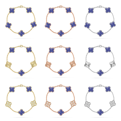 [⭐Glow Muse]CLOVER 5 MOTIF BLUE VEINS BRACELET COLLECTION