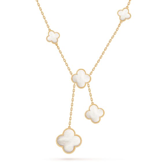 [Glow Muse]CLOVER MOTHER OF PEARL NECKLACE 6 MOTIF