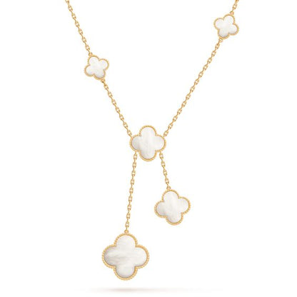 [Glow Muse]CLOVER MOTHER OF PEARL NECKLACE 6 MOTIF