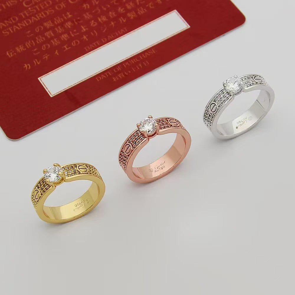 [Glow Muse]Starry Sky Diamond Ring