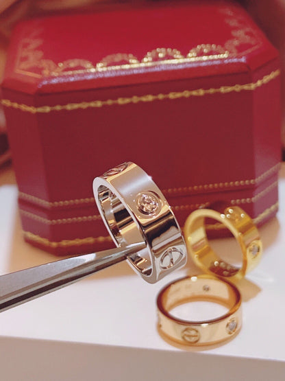 [Glow Muse]Three-Diamond Ring