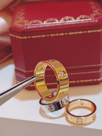 [Glow Muse]Three-Diamond Ring