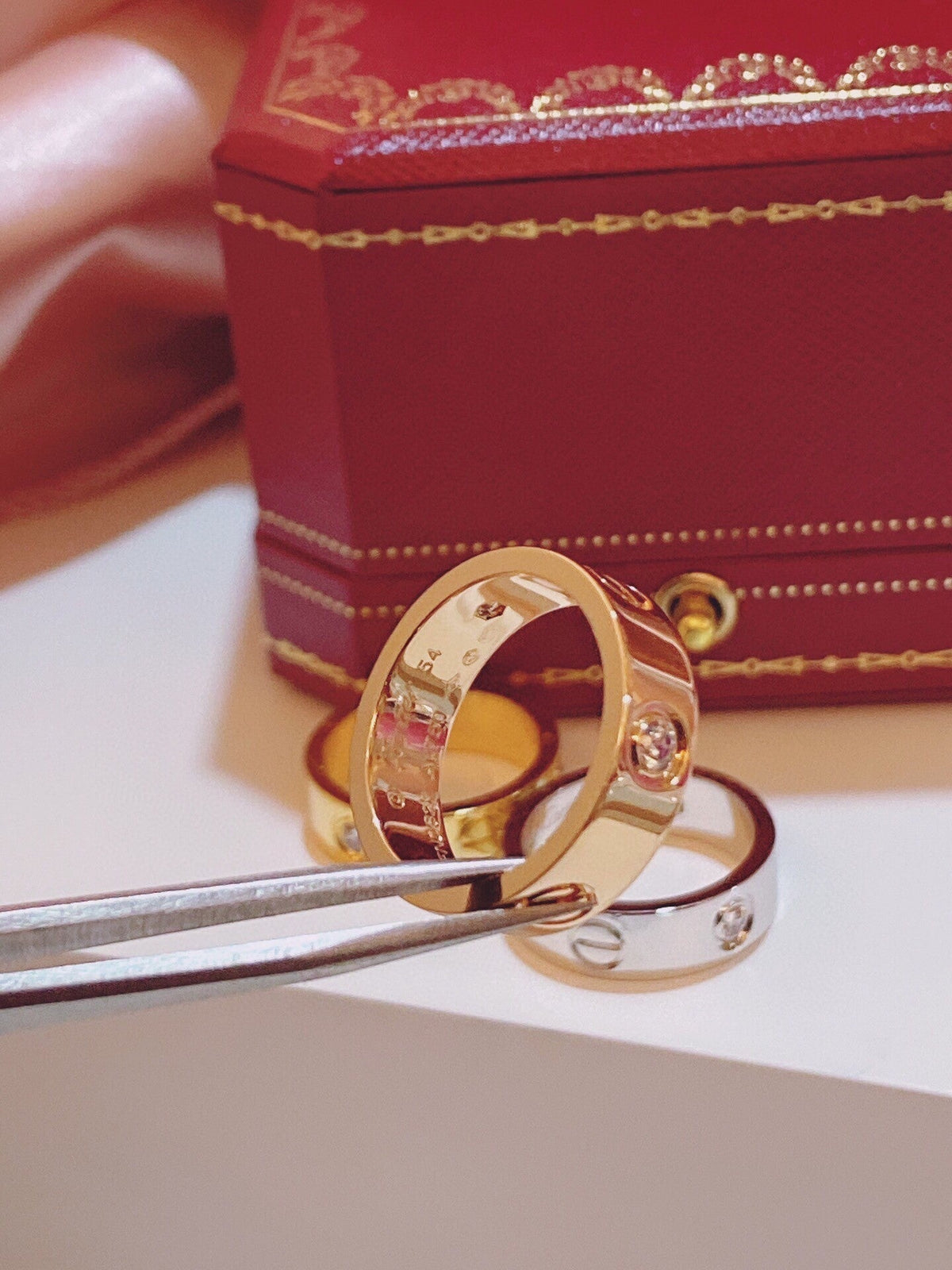 [Glow Muse]Three-Diamond Ring