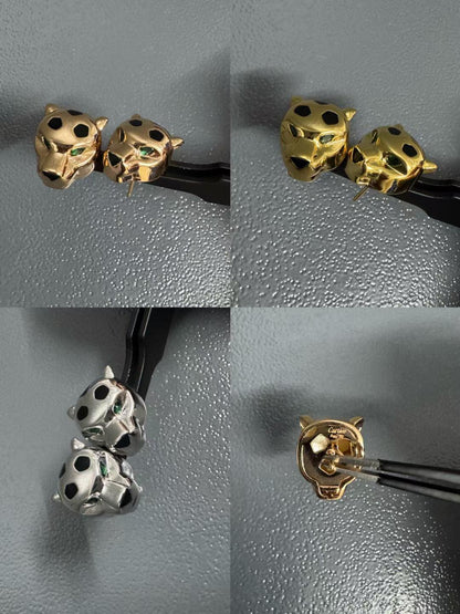 [Glow Muse]CHRRTAH-PRINT STUD EARRINGS, THREE COLORS