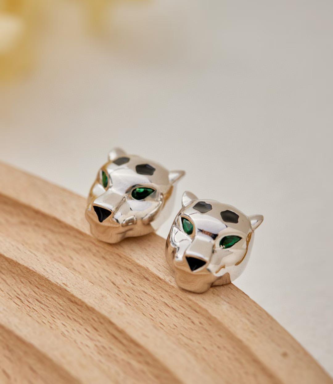 [Glow Muse]CHRRTAH-PRINT STUD EARRINGS, THREE COLORS