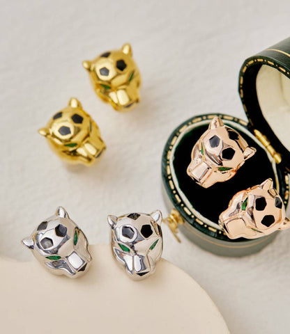 [Glow Muse]CHRRTAH-PRINT STUD EARRINGS, THREE COLORS
