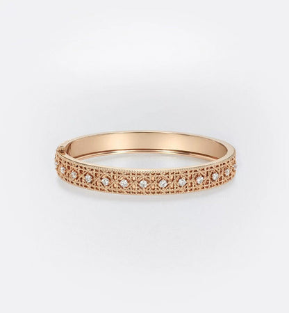 [Glow Muse]2026 WOVEN-PATTERN BRACELET SET WITH FULL DIAMOND INLAY THREE-COLORS