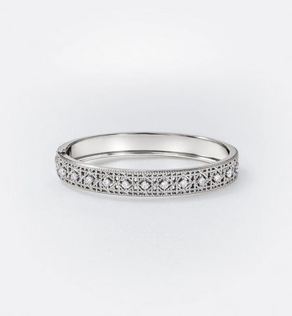 [Glow Muse]2026 WOVEN-PATTERN BRACELET SET WITH FULL DIAMOND INLAY THREE-COLORS