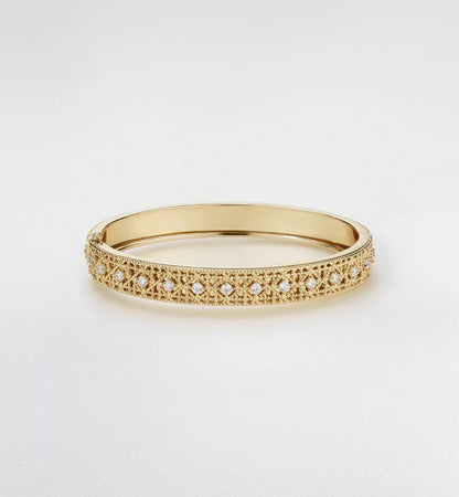 [Glow Muse]2026 WOVEN-PATTERN BRACELET SET WITH FULL DIAMOND INLAY THREE-COLORS