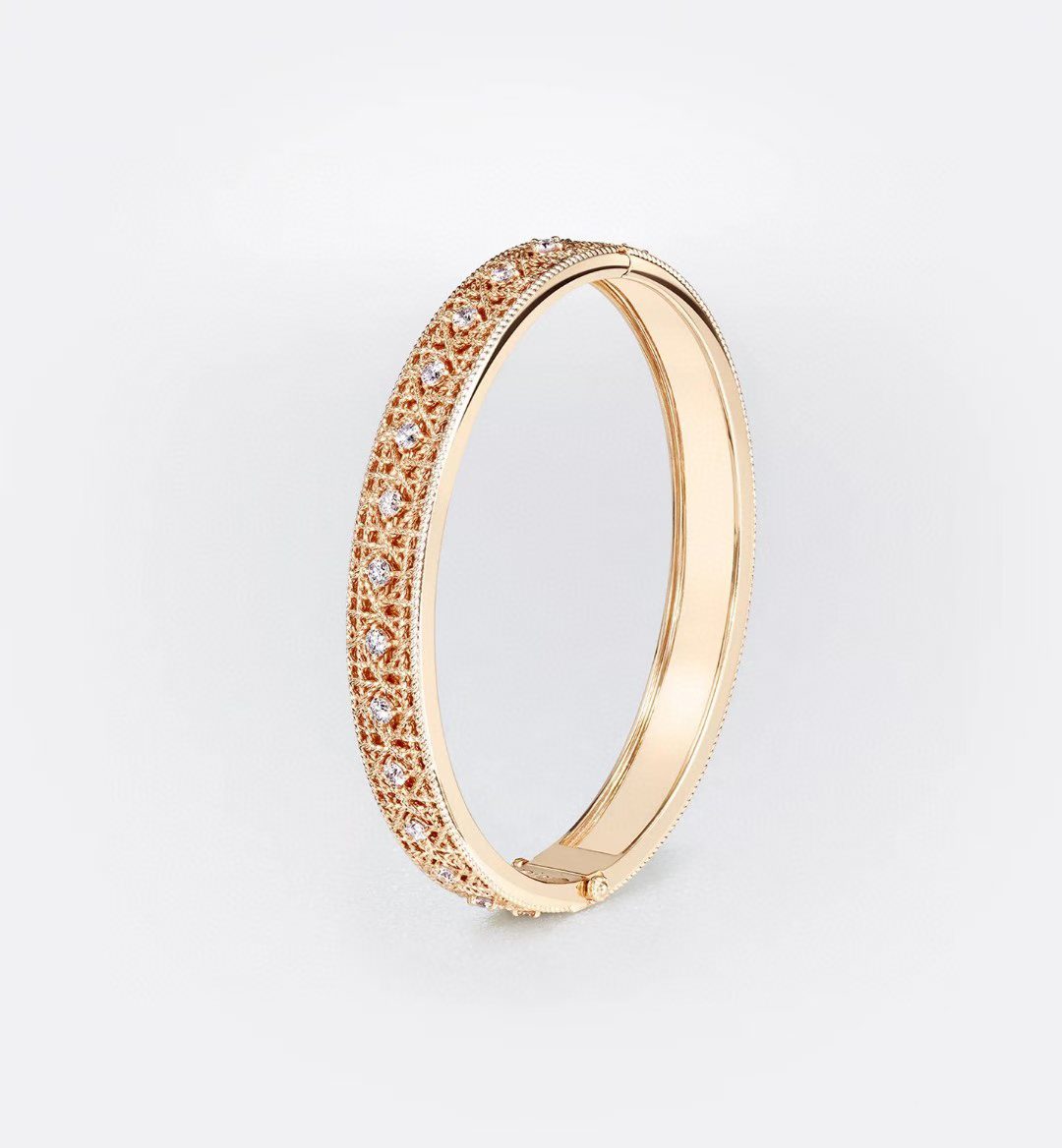 [Glow Muse]2026 WOVEN-PATTERN BRACELET SET WITH FULL DIAMOND INLAY THREE-COLORS