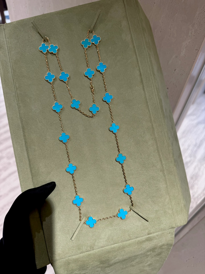[Glow Muse]CLOVER 20 MOTIFS TURQUOISE GOLD