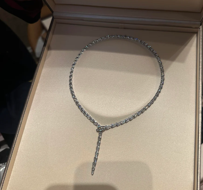 [Glow Muse]NEW！SERPENT DIAMOND NECKLACE