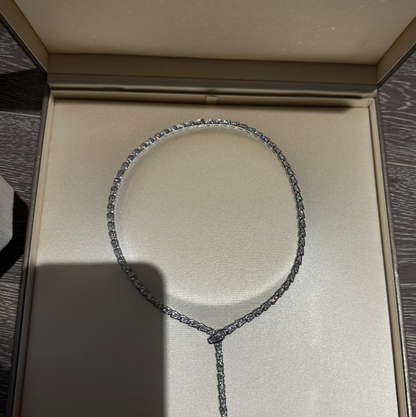 [Glow Muse]NEW！SERPENT DIAMOND NECKLACE