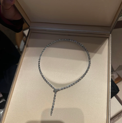 [Glow Muse]NEW！SERPENT DIAMOND NECKLACE