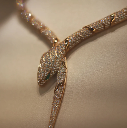 [Glow Muse]HAUTE COUTURE GOLD SERPENTI NECKLACE